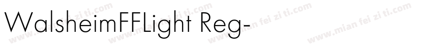 WalsheimFFLight Reg字体转换